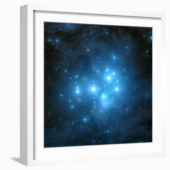 Pleiades Star Cluster-Davide De Martin-Framed Premium Photographic Print