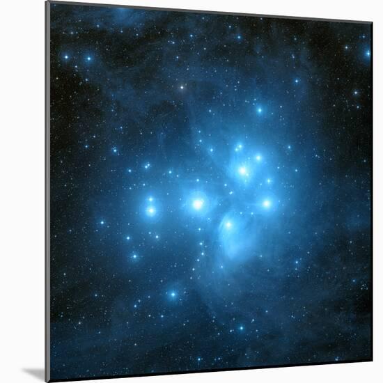Pleiades Star Cluster-Davide De Martin-Mounted Premium Photographic Print
