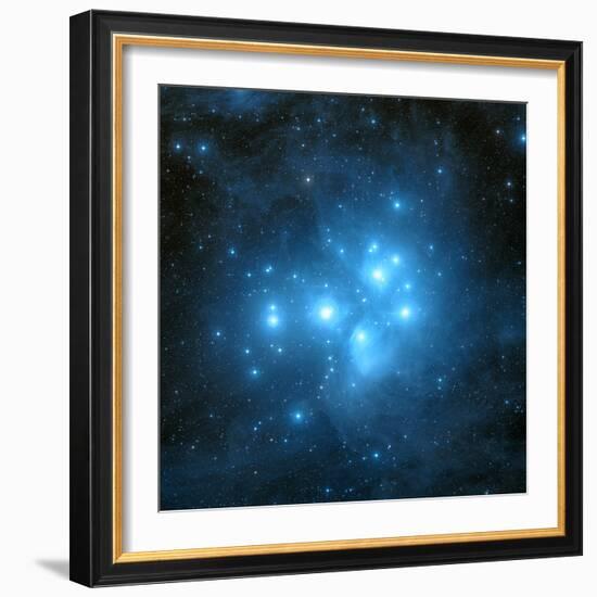 Pleiades Star Cluster-Davide De Martin-Framed Premium Photographic Print