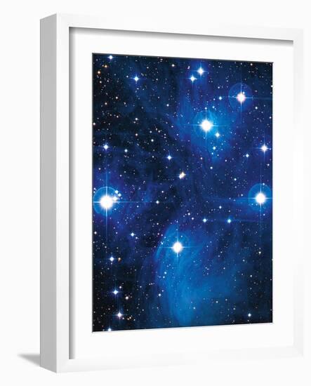 Pleiades Star Cluster-Slawik Birkle-Framed Photographic Print