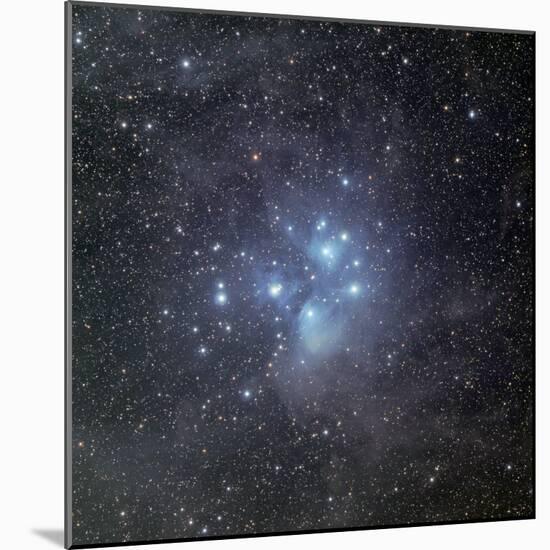 Pleiades Surrounded by Dust and Nebulosity-Stocktrek Images-Mounted Photographic Print