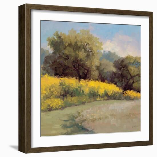 Plein Air Lavender and Yellow-Jill Schultz McGannon-Framed Premium Giclee Print