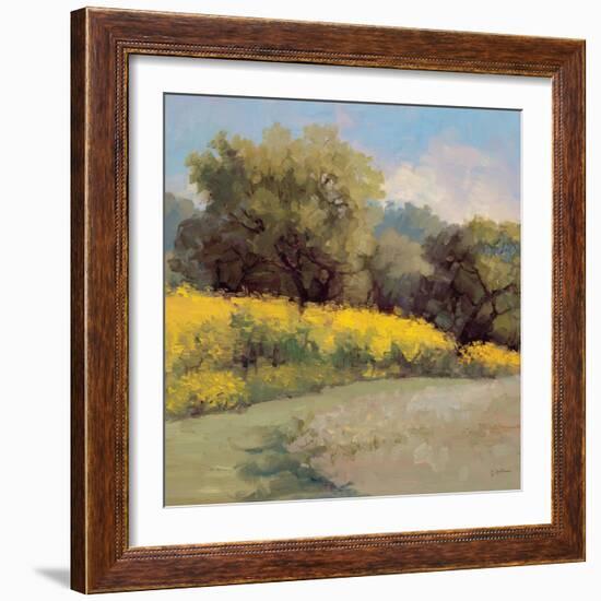 Plein Air Lavender and Yellow-Jill Schultz McGannon-Framed Premium Giclee Print