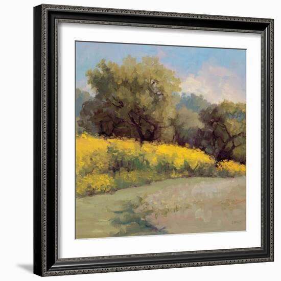 Plein Air Lavender and Yellow-Jill Schultz McGannon-Framed Premium Giclee Print