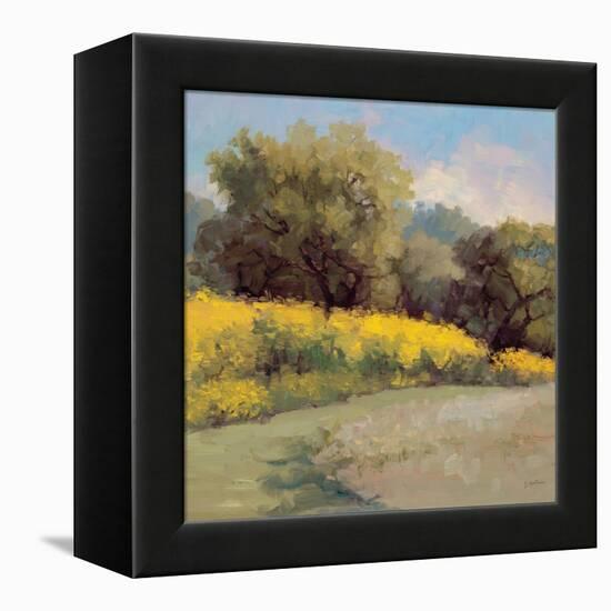 Plein Air Lavender and Yellow-Jill Schultz McGannon-Framed Stretched Canvas