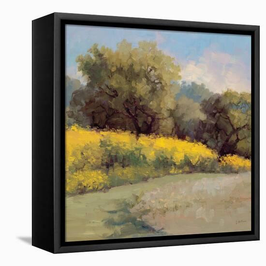 Plein Air Lavender and Yellow-Jill Schultz McGannon-Framed Stretched Canvas