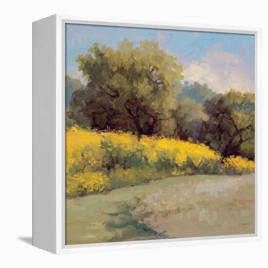 Plein Air Lavender and Yellow-Jill Schultz McGannon-Framed Stretched Canvas