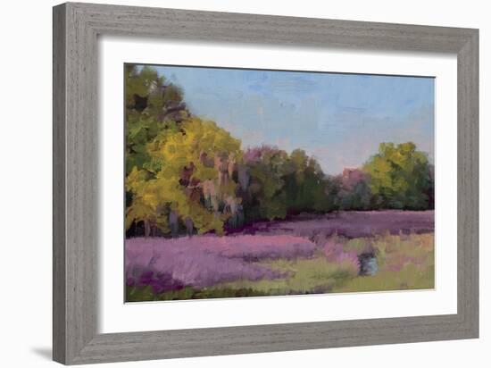 Plein Air Wild Lavender-Jill Schultz McGannon-Framed Art Print