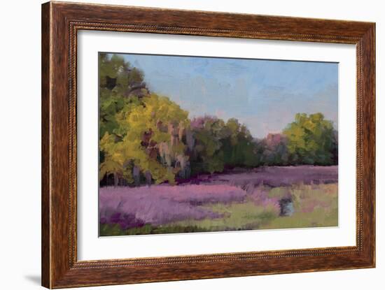 Plein Air Wild Lavender-Jill Schultz McGannon-Framed Art Print