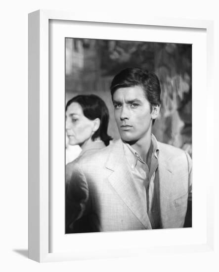 Plein Soleil PURPLE NOON by Rene Clement with Alain Delon, 1960 (b/w photo)-null-Framed Photo