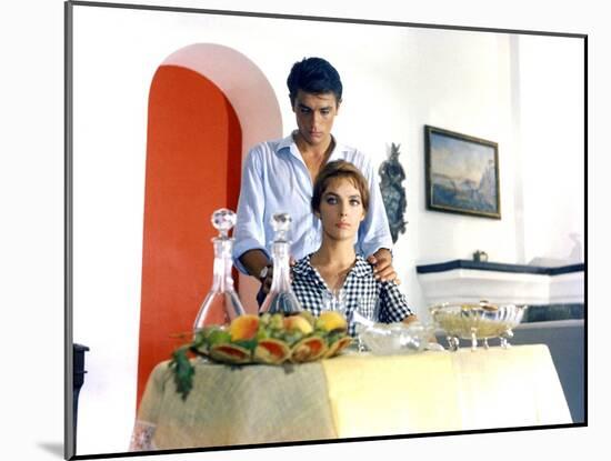 Plein Soleil PURPLE NOON by Rene Clement with Alain Delon and Marie Laforet, 1960 (photo)-null-Mounted Photo