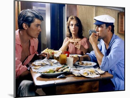 Plein Soleil PURPLE NOON by Rene Clement with Alain Delon, Marie Laforet and Maurice Ronet., 1960 (-null-Mounted Photo