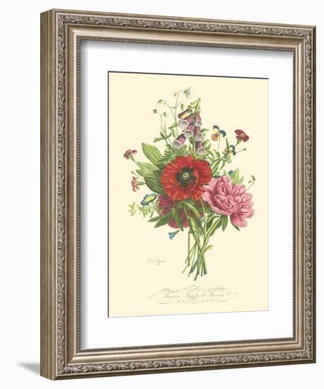 Plentiful Bouquet II-T.L. Prevost-Framed Premium Giclee Print