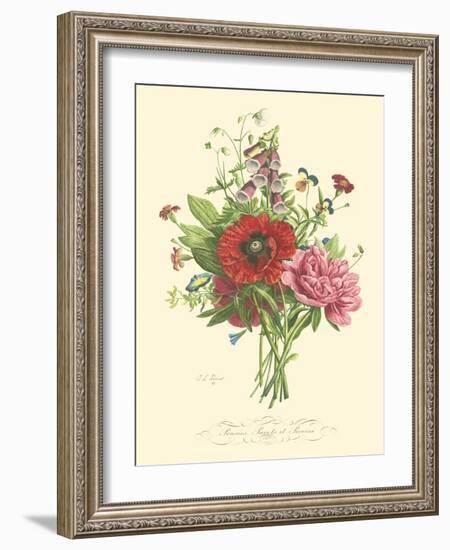 Plentiful Bouquet II-T.L. Prevost-Framed Art Print