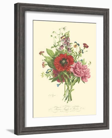 Plentiful Bouquet II-T.L. Prevost-Framed Art Print