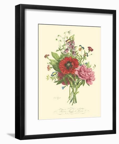 Plentiful Bouquet II-T.L. Prevost-Framed Art Print