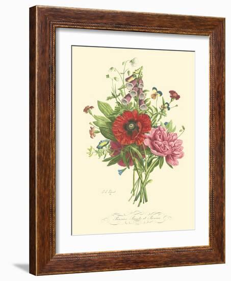 Plentiful Bouquet II-T.L. Prevost-Framed Art Print