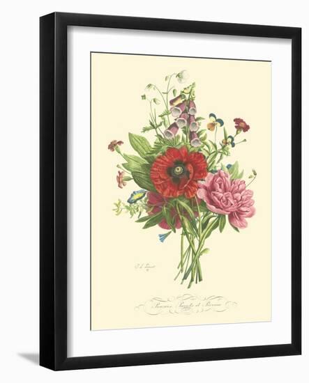 Plentiful Bouquet II-T.L. Prevost-Framed Art Print