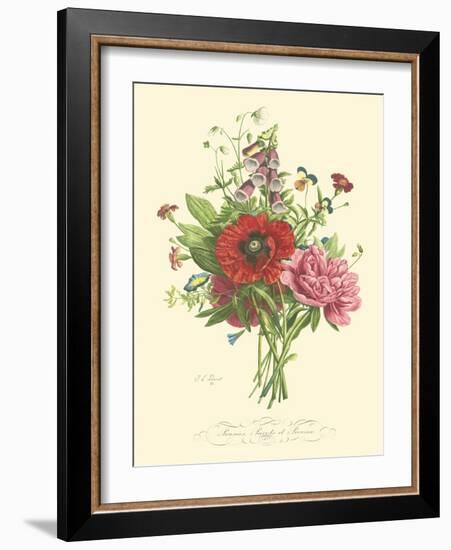 Plentiful Bouquet II-T.L. Prevost-Framed Art Print