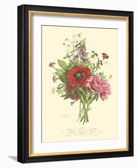 Plentiful Bouquet II-T.L. Prevost-Framed Art Print