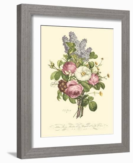 Plentiful Bouquet III-T.L. Prevost-Framed Art Print