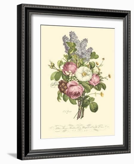 Plentiful Bouquet III-T.L. Prevost-Framed Art Print