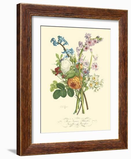 Plentiful Bouquet IV-T.L. Prevost-Framed Art Print