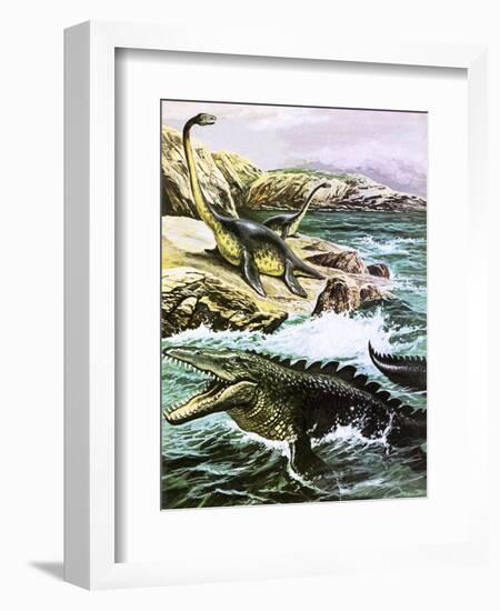 Plesiosaurus-Payne-Framed Giclee Print