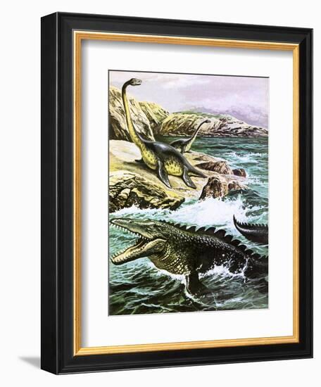 Plesiosaurus-Payne-Framed Giclee Print