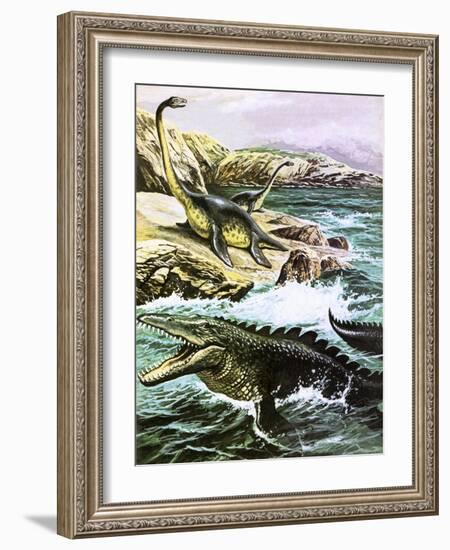 Plesiosaurus-Payne-Framed Giclee Print