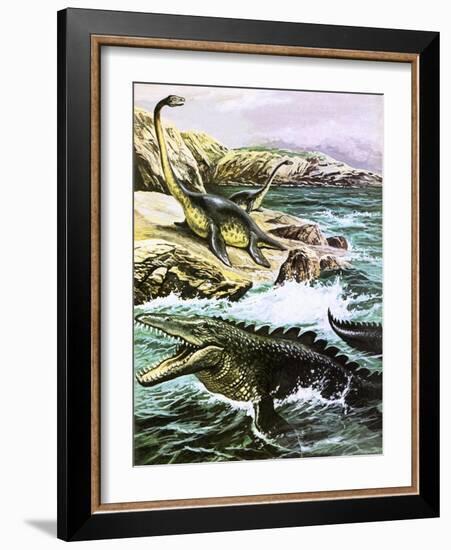 Plesiosaurus-Payne-Framed Giclee Print