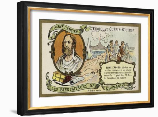 Pliny the Elder, Roman Author and Natural Philosopher-null-Framed Giclee Print