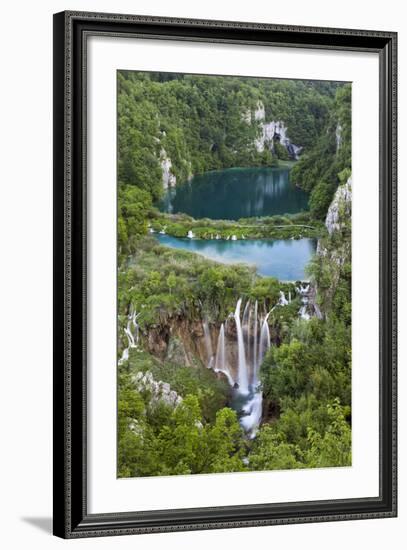 Plitvice Lakes in the National Park Plitvicka Jezera, Croatia-Martin Zwick-Framed Photographic Print