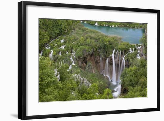 Plitvice Lakes in the National Park Plitvicka Jezera, Croatia-Martin Zwick-Framed Photographic Print