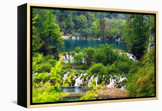 Plitvice Lakes National Park, Croatia-Lamarinx-Framed Premier Image Canvas