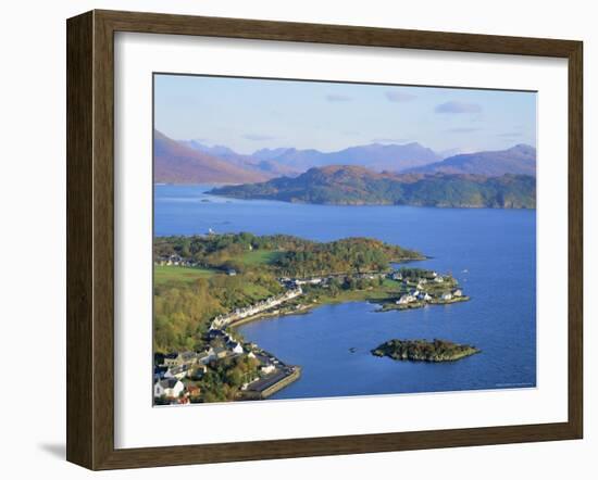 Plockton and Loch Carron, Highlands Region, Scotland, UK, Europe-Roy Rainford-Framed Photographic Print