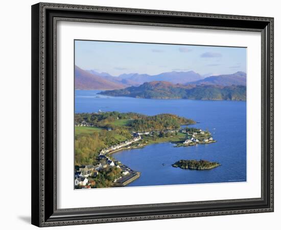 Plockton and Loch Carron, Highlands Region, Scotland, UK, Europe-Roy Rainford-Framed Photographic Print