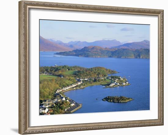 Plockton and Loch Carron, Highlands Region, Scotland, UK, Europe-Roy Rainford-Framed Photographic Print