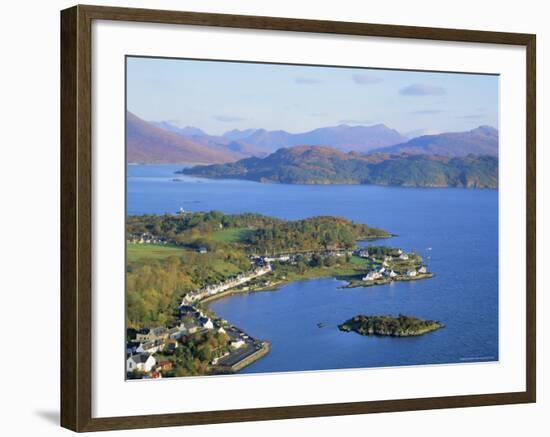 Plockton and Loch Carron, Highlands Region, Scotland, UK, Europe-Roy Rainford-Framed Photographic Print