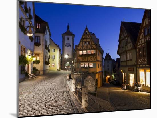 Ploenlein, Siebers Tower, Rothenburg Ob Der Tauber, Franconia, Bavaria, Germany, Europe-Gavin Hellier-Mounted Photographic Print