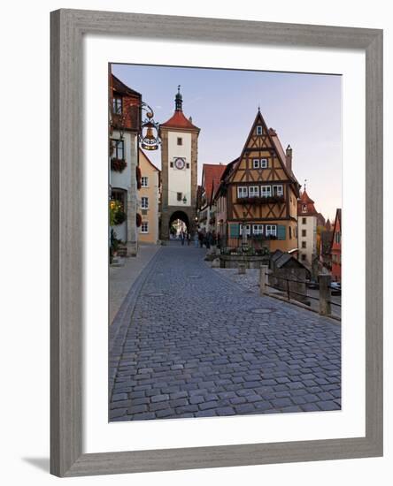 Ploenlein, Siebers Tower, Rothenburg Ob Der Tauber, Franconia, Bavaria, Germany, Europe-Gavin Hellier-Framed Photographic Print