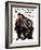 "Plot Thickens" Saturday Evening Post Cover, March 12,1927-Norman Rockwell-Framed Giclee Print