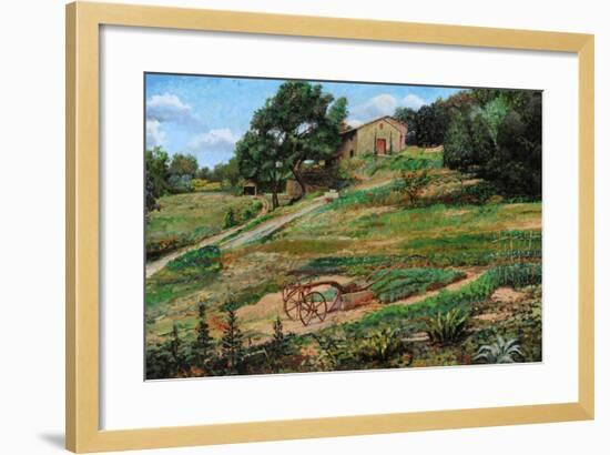 Plough, Cortona, 1999-Trevor Neal-Framed Giclee Print