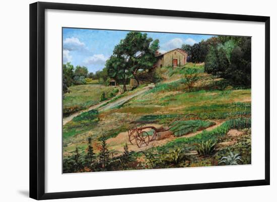 Plough, Cortona, 1999-Trevor Neal-Framed Giclee Print