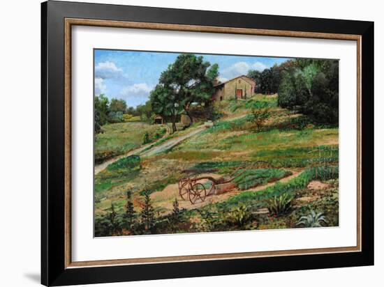 Plough, Cortona, 1999-Trevor Neal-Framed Giclee Print