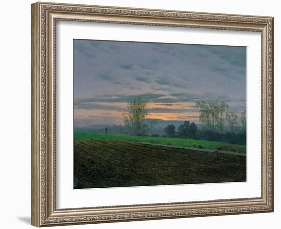 Ploughed Field, circa 1830-Caspar David Friedrich-Framed Giclee Print