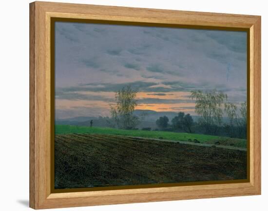 Ploughed Field, circa 1830-Caspar David Friedrich-Framed Premier Image Canvas