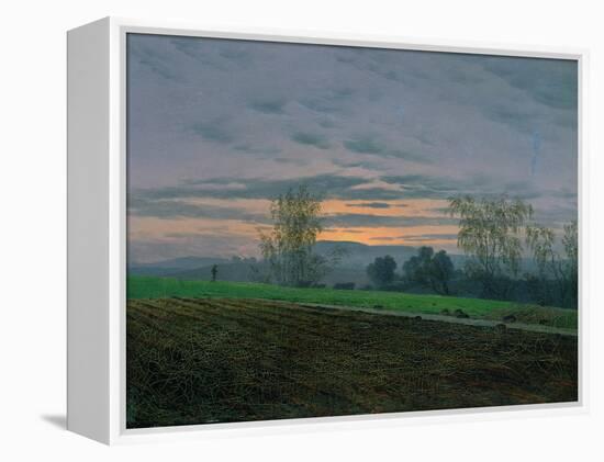 Ploughed Field, circa 1830-Caspar David Friedrich-Framed Premier Image Canvas