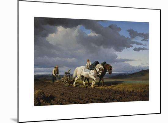Ploughing, 1844-Rosa Bonheur-Mounted Premium Giclee Print