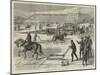 Ploughing and Storing Ice on the Hudson River, New York-null-Mounted Giclee Print
